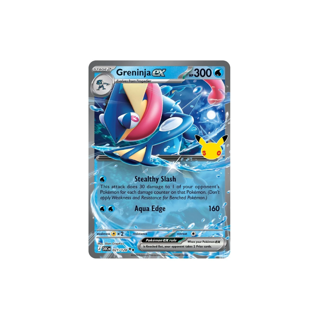 Pokemon 30th Celebration Greninja ex Box