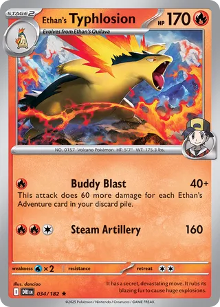 Ethan's Typhlosion 034/182 - Destined Rivals