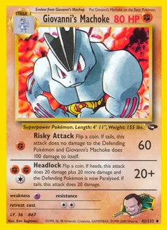 Giovanni's Machoke 42/132 - Gym Challenge