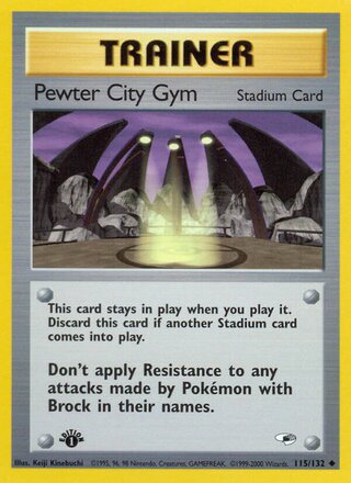 Pewter City Gym 115/132 - Gym Heroes