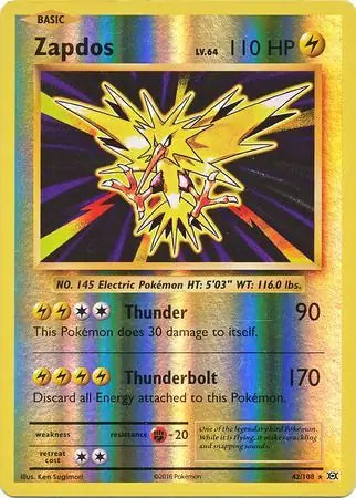 Zapdos 42/108 - Evolutions