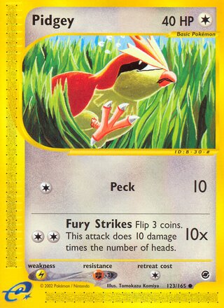 Pidgey 123/165 - Expedition Base Set