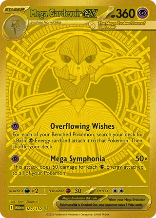 Mega Gardevoir ex 187/132 - Mega Evolution Base