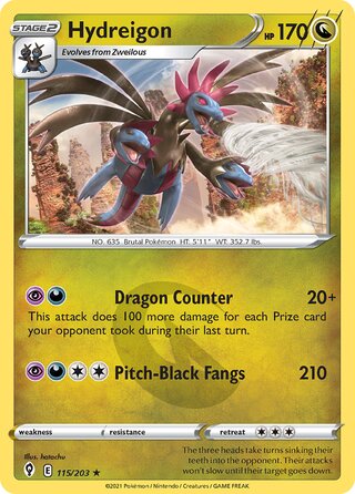 Hydreigon 115/203 - Evolving Skies