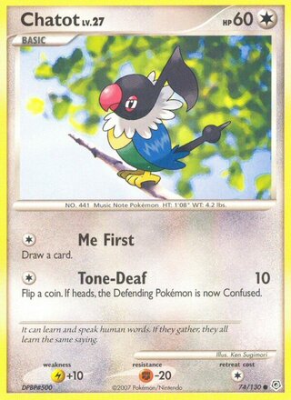 Chatot 74/130 - Diamond & Pearl Base