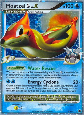Floatzel GL LV.X 104/111 - Rising Rivals