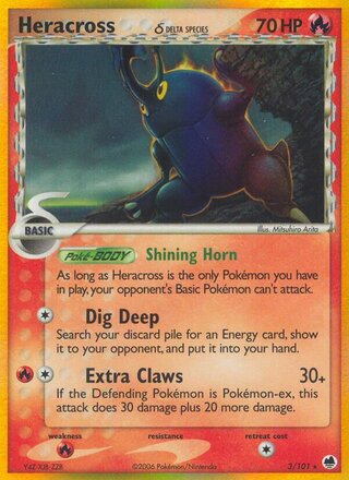 Heracross 3/101 - Dragon Frontiers