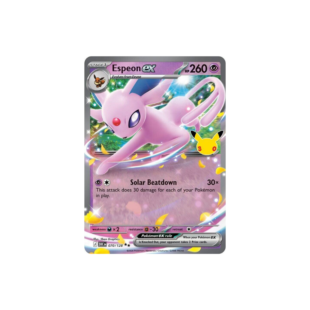 Pokemon 30th Celebration Espeon ex Battle Deck