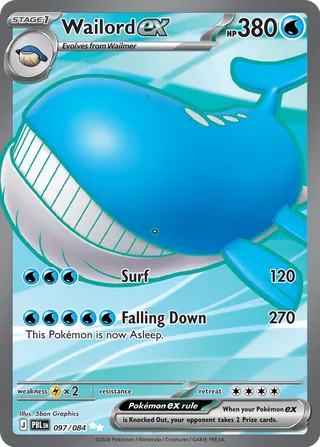 Wailord ex 097/084 - Pitch Black