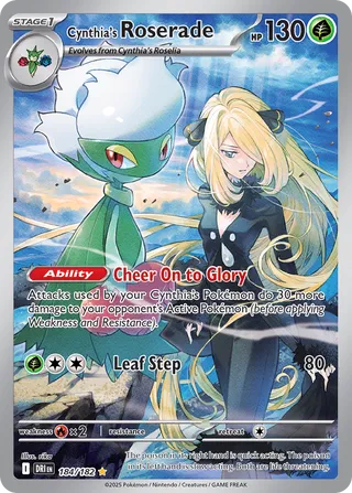 Cynthia's Roserade 184/182 - Destined Rivals