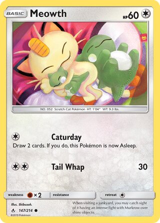 Meowth 147/214 - Unbroken Bonds