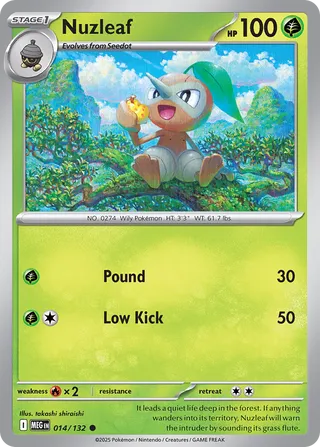 Nuzleaf 014/132 - Mega Evolution Base