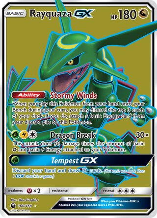 Rayquaza-GX 160/168 - Celestial Storm