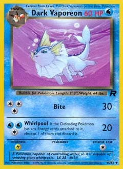 Dark Vaporeon 45/82 - Team Rocket