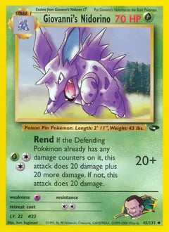 Giovanni's Nidorino 45/132 - Gym Challenge