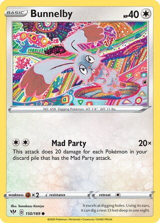 Bunnelby 150/189 - Darkness Ablaze