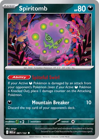 Spiritomb 087/132 - Mega Evolution Base