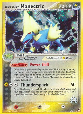 Team Aqua's Manectric 4/95 - Team Magma vs Team Aqua