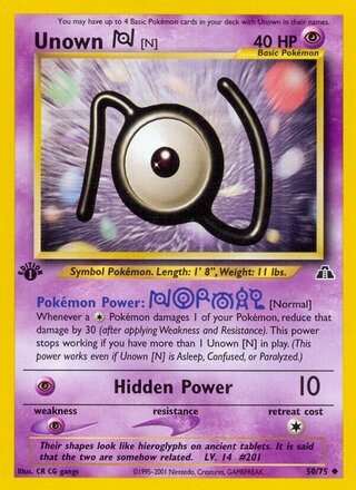 Unown [N] 50/75 - Neo Discovery