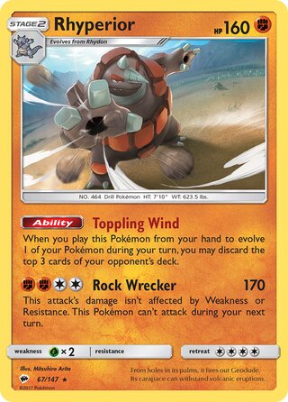 Rhyperior 67/147 - Burning Shadows