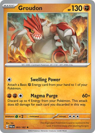 Groudon 093/182 - Paradox Rift