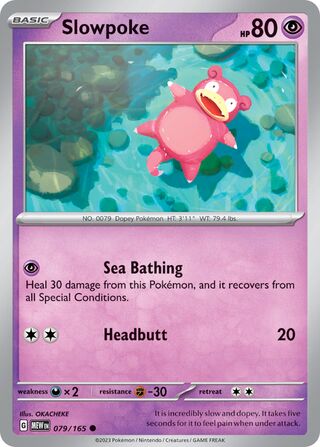 Slowpoke 079/165 - Scarlet & Violet 151