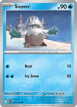 Snover 035/132 - Mega Evolution Base