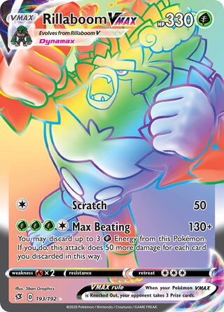 Rillaboom VMAX 193/192 - Rebel Clash