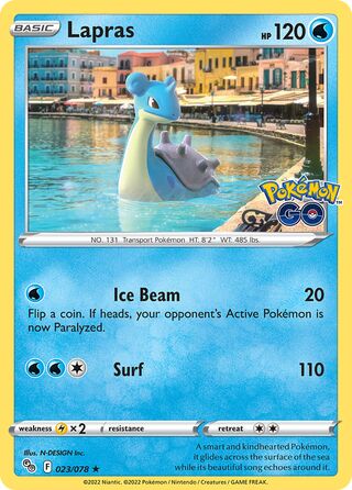 Lapras 023/078 - Pokémon GO