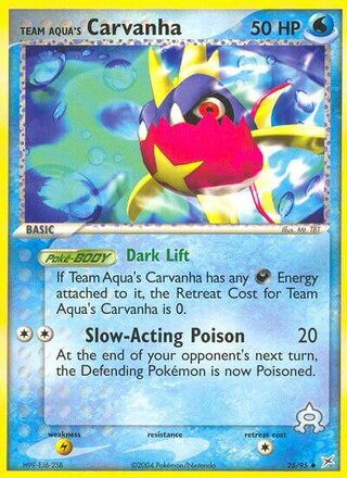 Team Aqua's Carvanha 25/95 - Team Magma vs Team Aqua