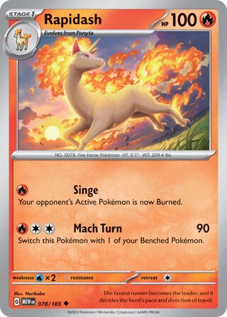 Rapidash 078/165 - Scarlet & Violet 151