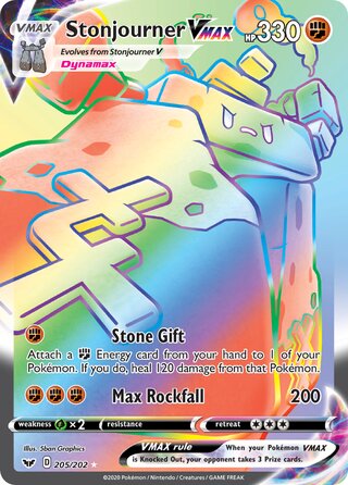 Stonjourner VMAX 205/202 - Sword & Shield Base