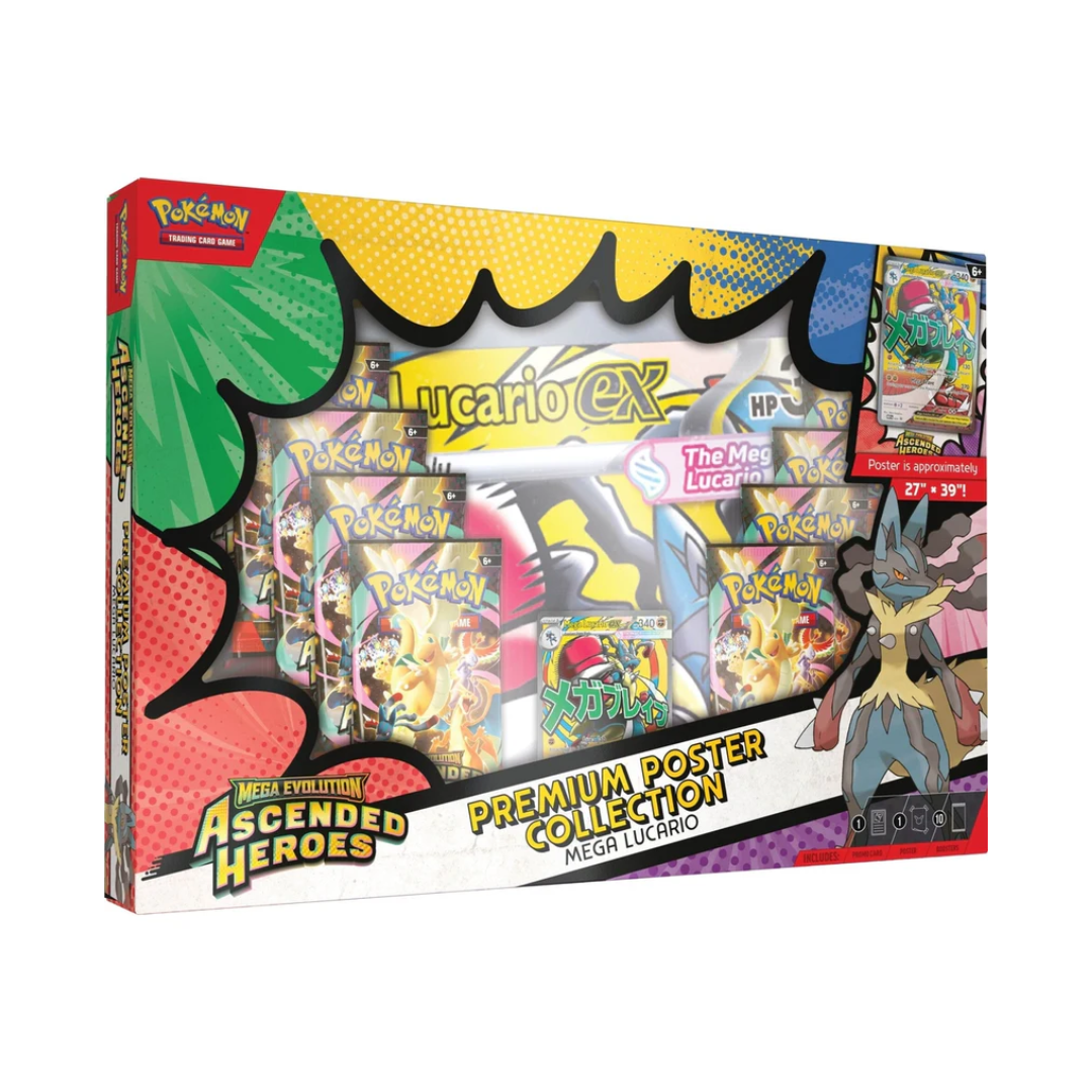 Pokemon Ascended Heroes Premium Poster Collection - Mega Lucario