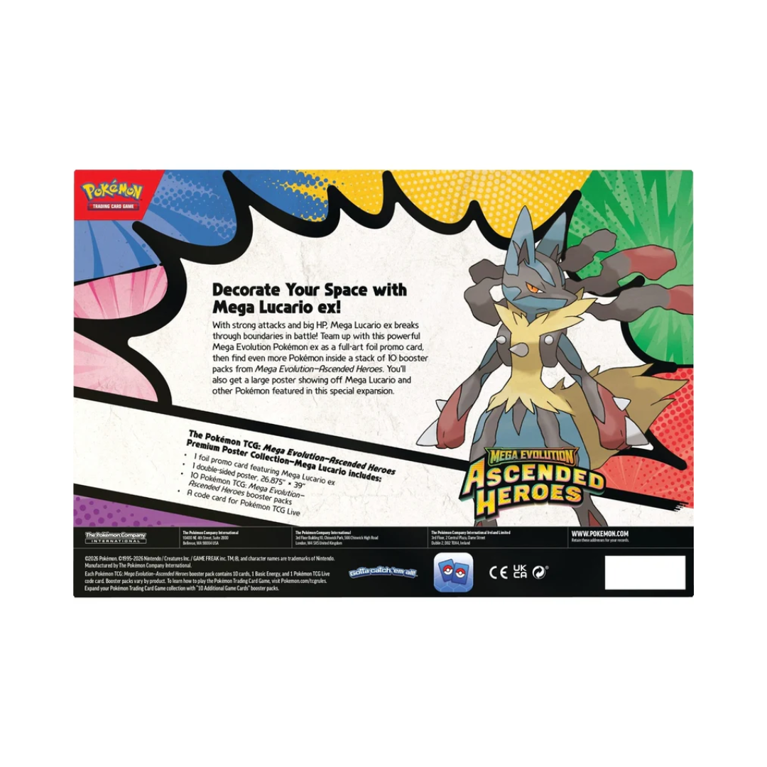 Pokemon Ascended Heroes Premium Poster Collection - Mega Lucario