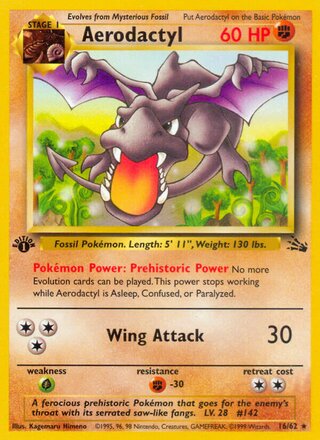 Aerodactyl 16/62 - Fossil