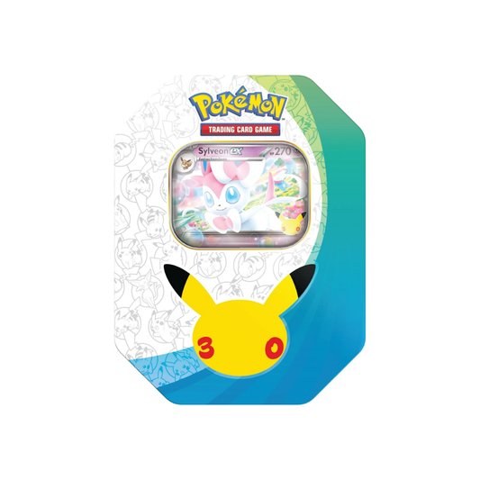 Pokemon 30th Celebration Sylveon ex Tin