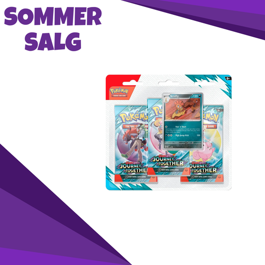 Pokemon Journey Together 3 Pack Blister Scrafty