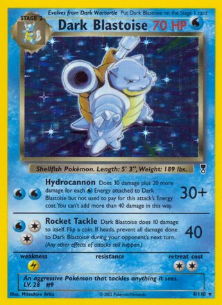 Dark Blastoise 4/110 - Legendary Collection