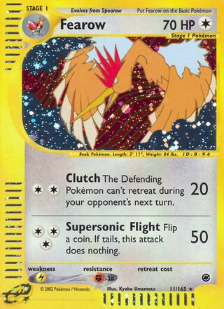 Fearow 11/165 - Expedition Base Set
