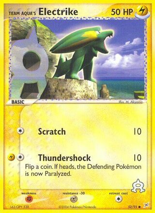 Team Aqua's Electrike 52/95 - Team Magma vs Team Aqua