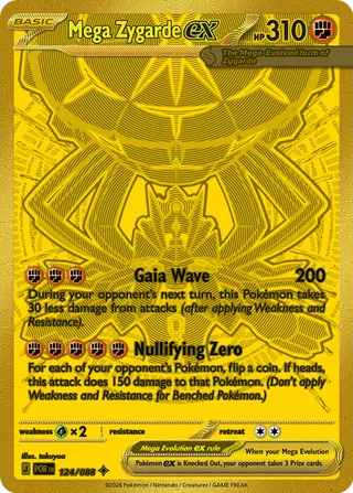 Mega Zygarde ex 124/088 - Perfect Order