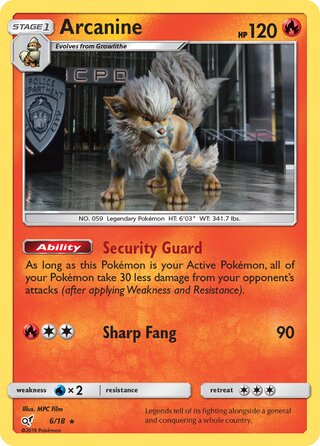 Arcanine 6/18 - Detective Pikachu