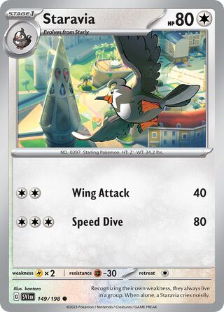Staravia 149/198 - Scarlet & Violet Base