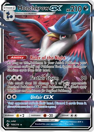 Honchkrow-GX 109/214 - Unbroken Bonds