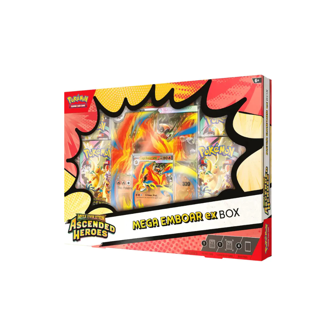 Pokemon Ascended Heroes Mega Emboar ex Box
