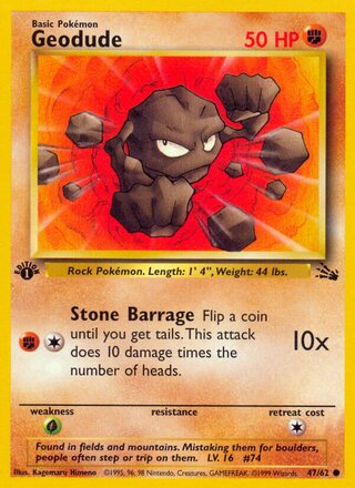 Geodude 47/62 - Fossil