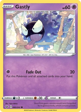 Gastly 083/202 - Sword & Shield Base