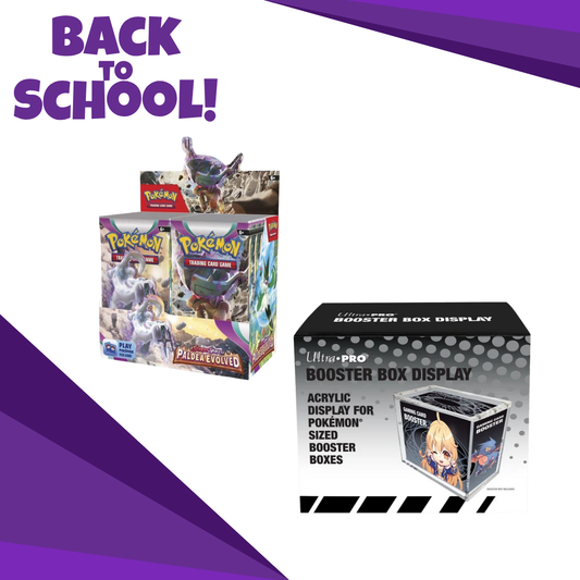 Paldea Evolved Booster Box + Ultra Pro Booster Box Akryl Combo Deal