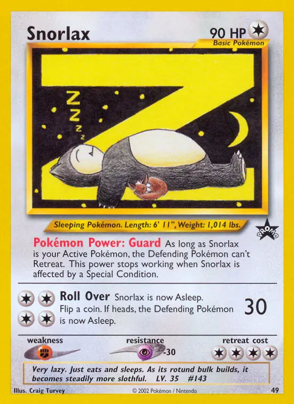 Snorlax 49 - WOTC Promo