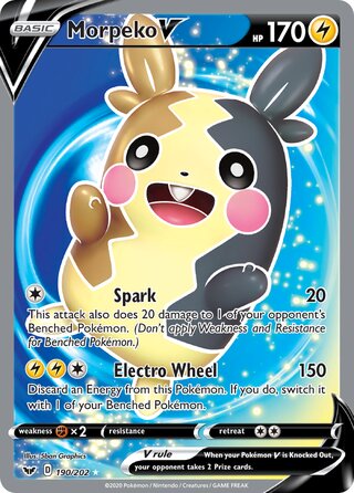 Morpeko V 190/202 - Sword & Shield Base